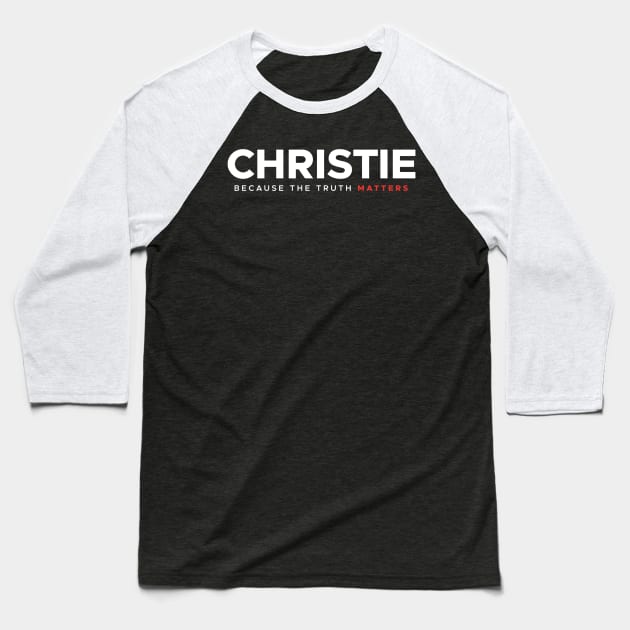 CHRIS CHRISTIE 2024 Baseball T-Shirt by MAR-A-LAGO RAIDERS